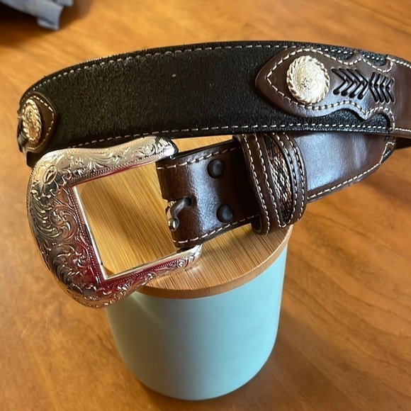 NOCONA NWOT Genuine Leather Western Belt Size 38 main image 4